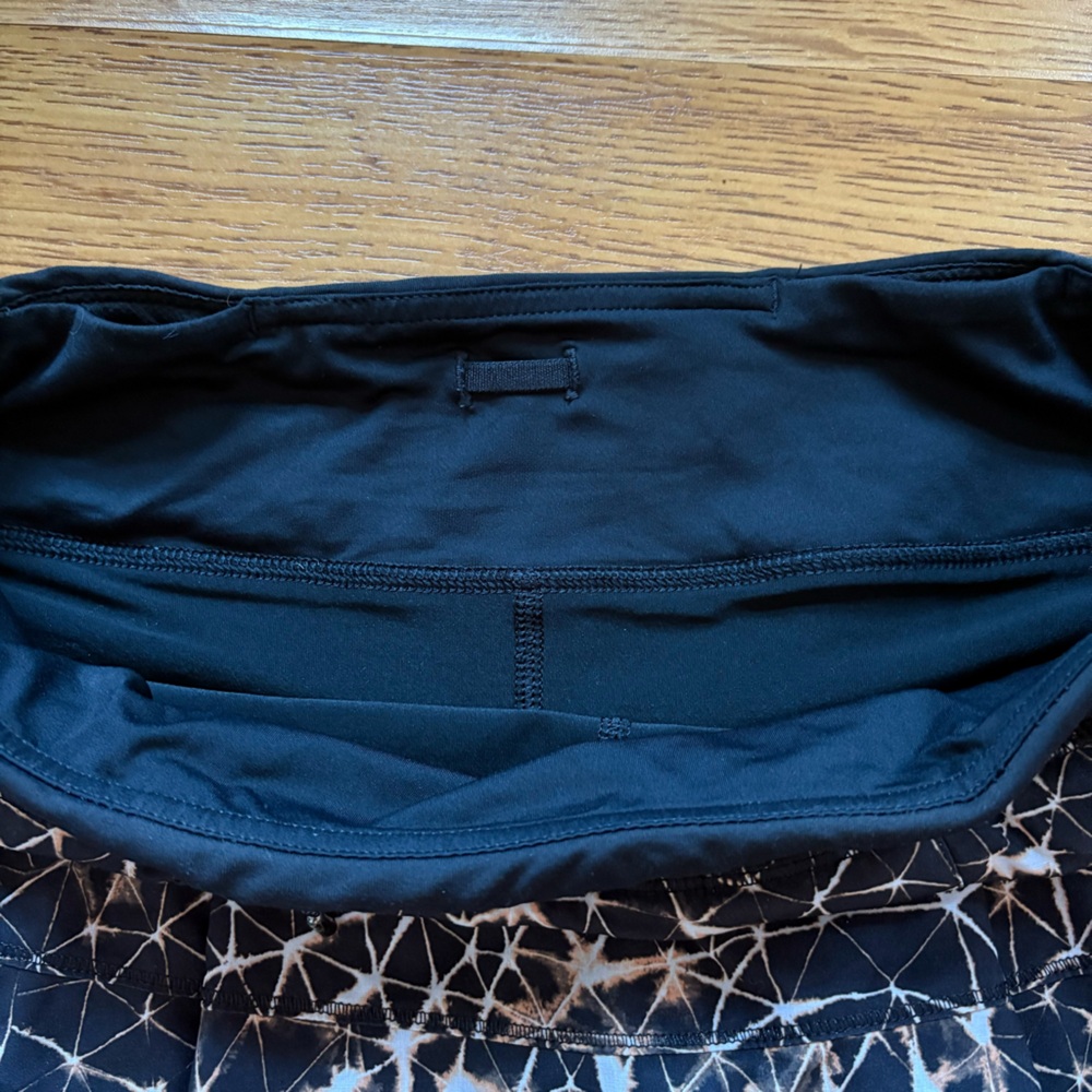 Lululemon Pace Rival Skirt II Sugar Crush Multi / Black Size 6 - Picture 10 of 10